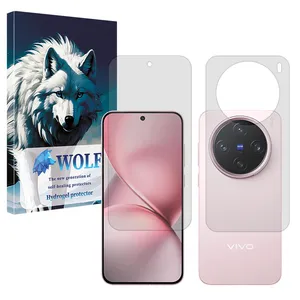 Wolf Tough model Matte screen protector suitable for Vivo X200 Pro mini mobile phone along with the back protector