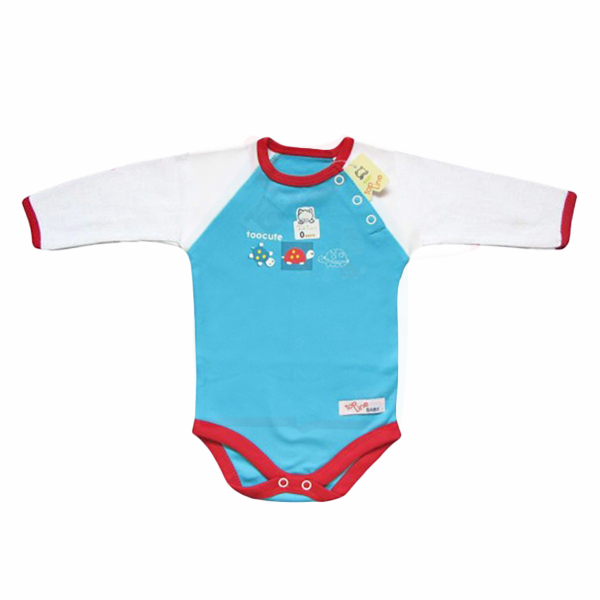 بادی آستین بلند نوزادی تاپ لاین کد DKBAB01