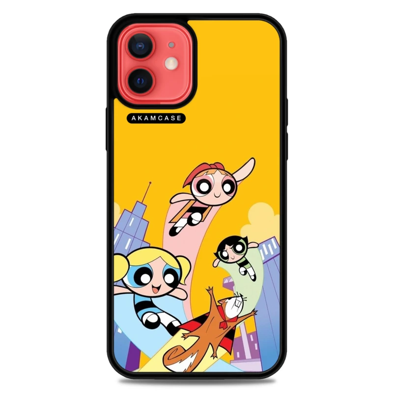 کاور آکام مدل AMCWA12-POWERPUFF GIRLS-7 مناسب برای گوشی موبایل اپل iPhone 12