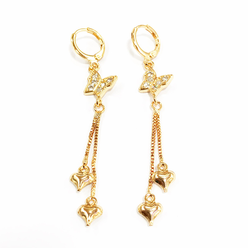 گوشواره دخترانه مدل پروانه کد G98