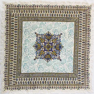 رومیزی قلمکار مدل QTSA6  طرح گل ترنج 