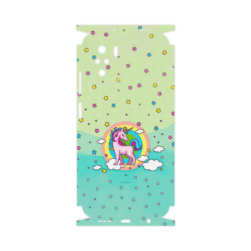 برچسب پوششی ماهوت مدل Rainbow unicorn adventure-FullSkin مناسب برای گوشی موبایل شیائومی Poco M5s