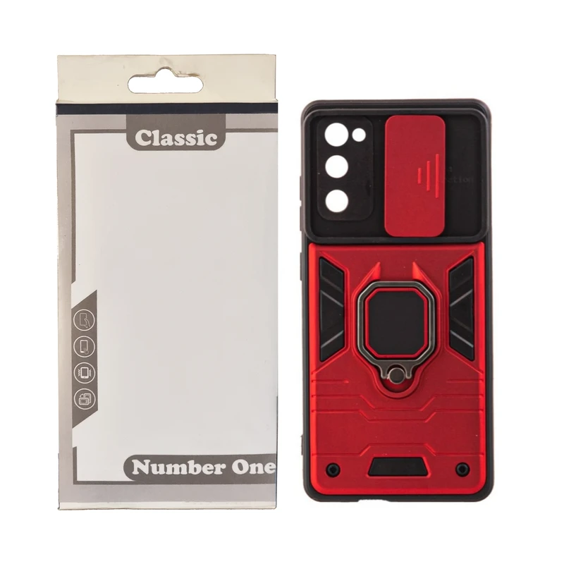 کاور کلاسیک مدل بتمنی کشویی مناسب برای گوشی موبایل سامسونگ S21 FE به همراه پایه نگهدارنده