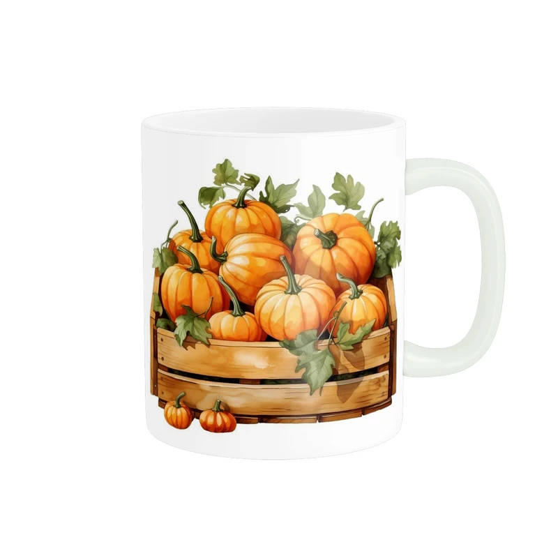 ماگ پاد آفرین مدل فانتزی طرح برگ پاییزی کد p11557