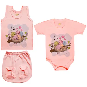 ست 3 تکه لباس نوزادی کارانس مدل PRSZS-3118