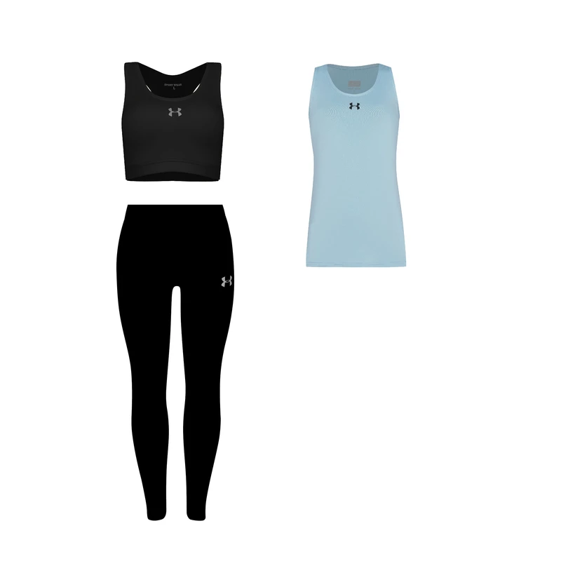 ست 3 تکه لباس ورزشی زنانه مدل 1801-4101-9101