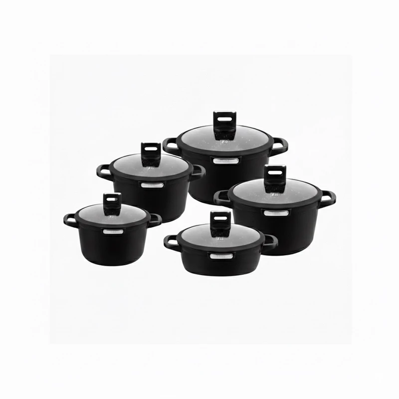  سرویس قابلمه و تابه گرانیت 10 پارچه بازرگانی زیو مدل 8610 