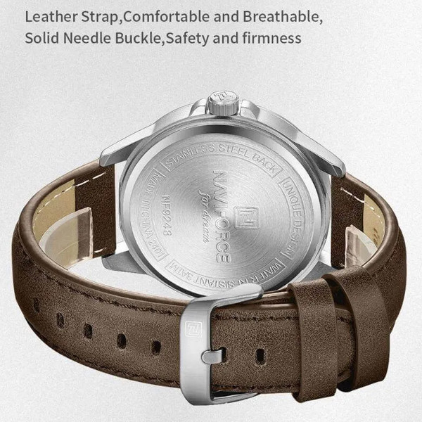 ساعت مچی عقربه‌ای کوارتز مردانه نیوی فورس مدل NF9248