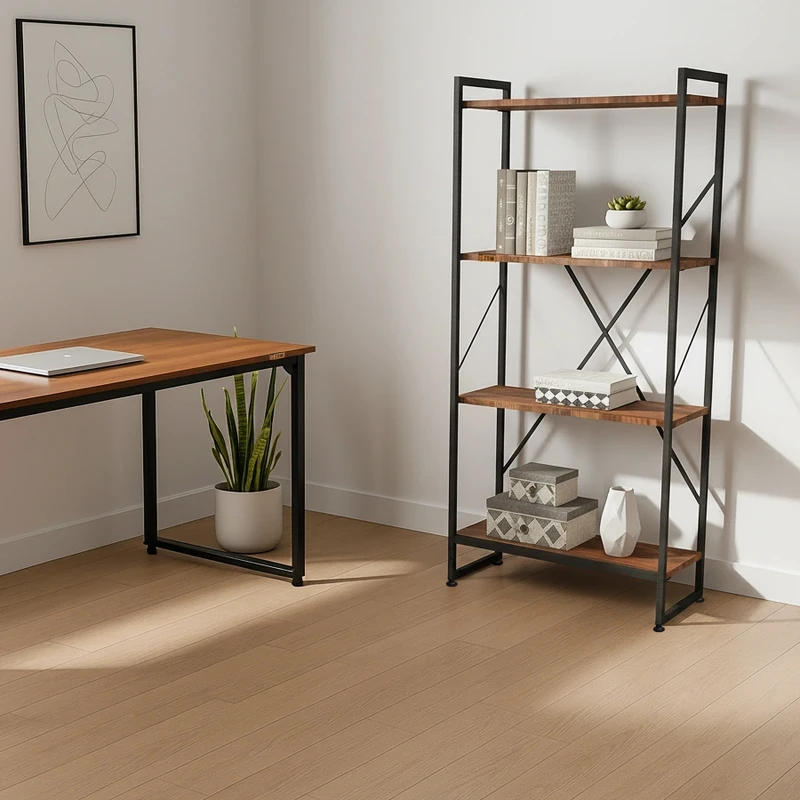 شلف ایستاده دیزم مدل مونتاژی SLF_60×140_BRN 