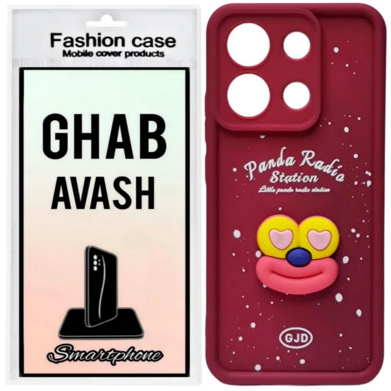 کاور قاب آوش طرح سولید فانتزی عروسکی مدل 03 مناسب برای گوشی موبایل شیائومی REDMI NOTE13 PRO 4G