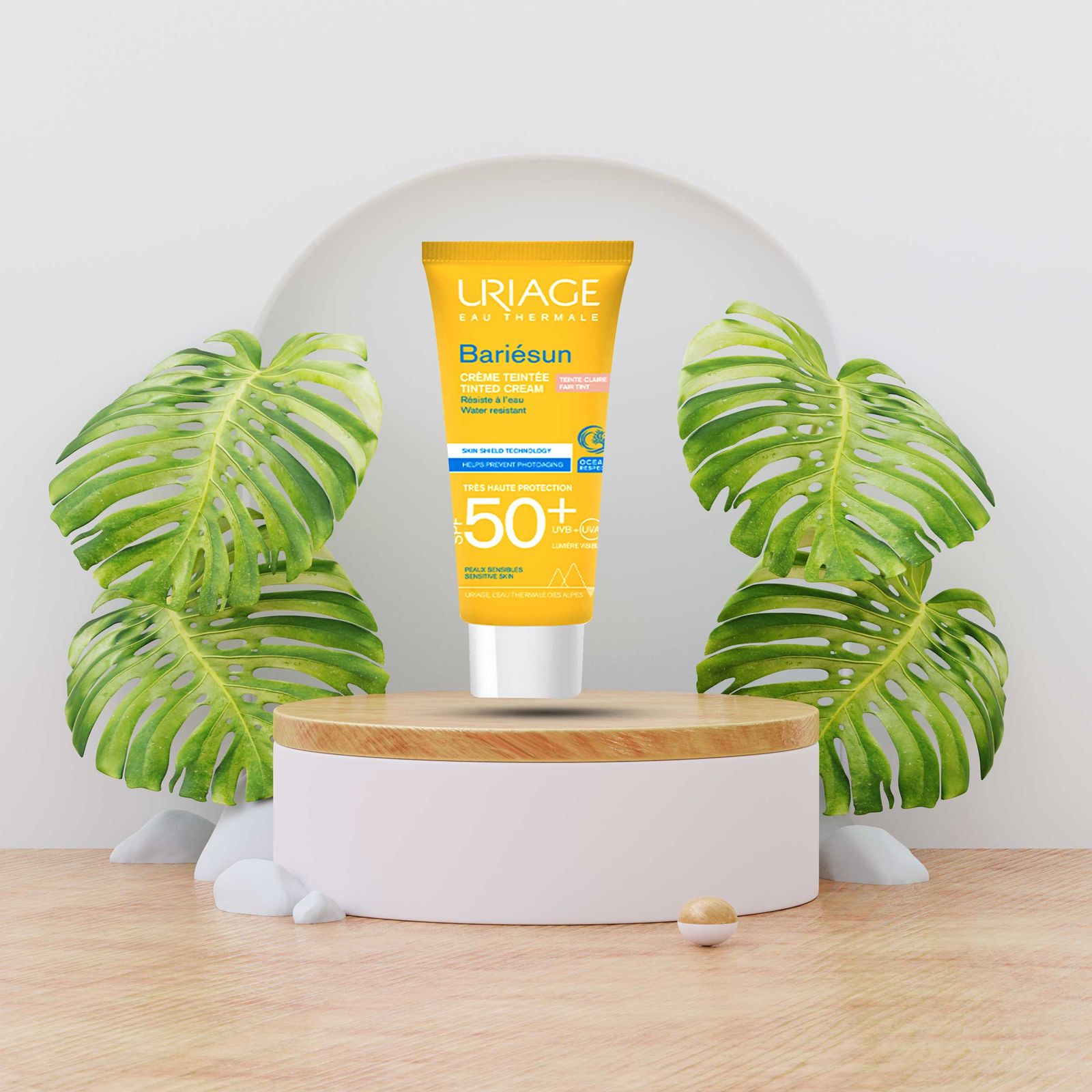 کرم ضد آفتاب رنگی اوریاژ SPF50 مدل Bariesun مناسب پوست حساس حجم 50 میلی لیتر -  - 2