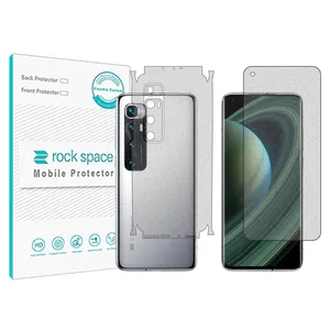 Matte Rockspace HyMTT screen protector suitable for the Xiaomi Mi 10 Ultra mobile phone along with the back of the phone