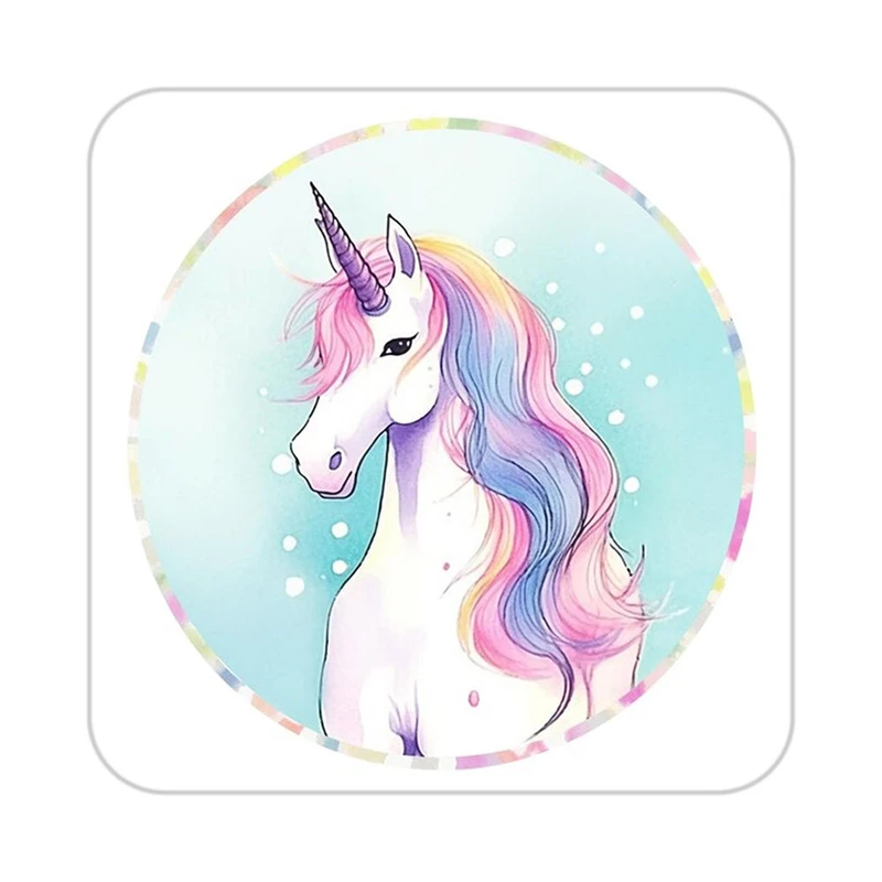 زیر لیوانی کاکتی طرح اسب تک شاخ و یونیکورن مدل mp30136