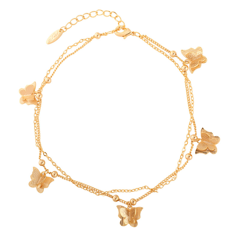 پابند زنانه وای اس ایکس مدل پروانه کد A3325 پابند زنانه وای اس ایکس مدل پروانه کد A3325