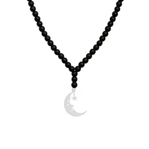 گردنبند نقره زنانه هایکا مدل ماه وستاره n.ha1 - 330