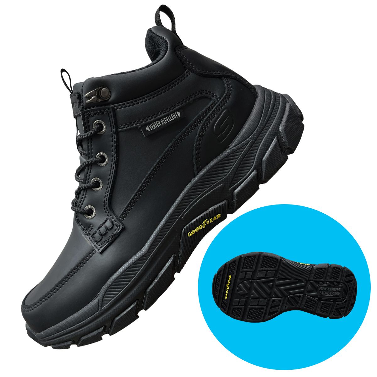 نیم بوت مردانه اسکچرز مدل GOODYEAR STEADY GRIP -  - 6