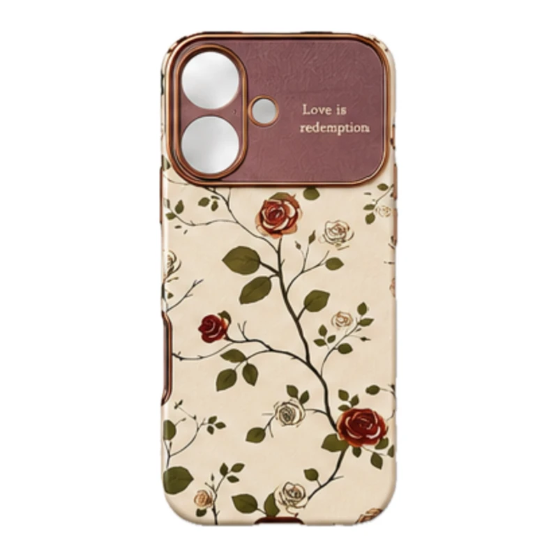 کاور مدل گل رُز مناسب برای گوشی موبایل اپل iPhone 16