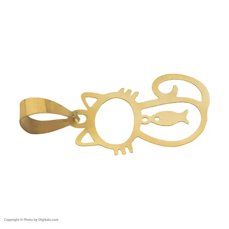 آویز گردنبند طلا 18 عیار زنانه باراد زر مدل گربه کد BR23