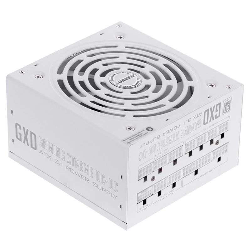 منبع تغذیه کامپیوتر 850W وات گرین مدل GP850B-GXD White (ATX 3.1)