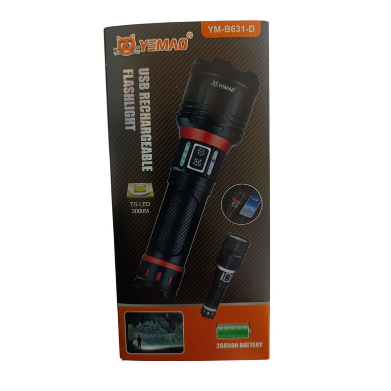 چراغ قوه دستی یئماو مدل YM-B631d رنگ نور مهتابی