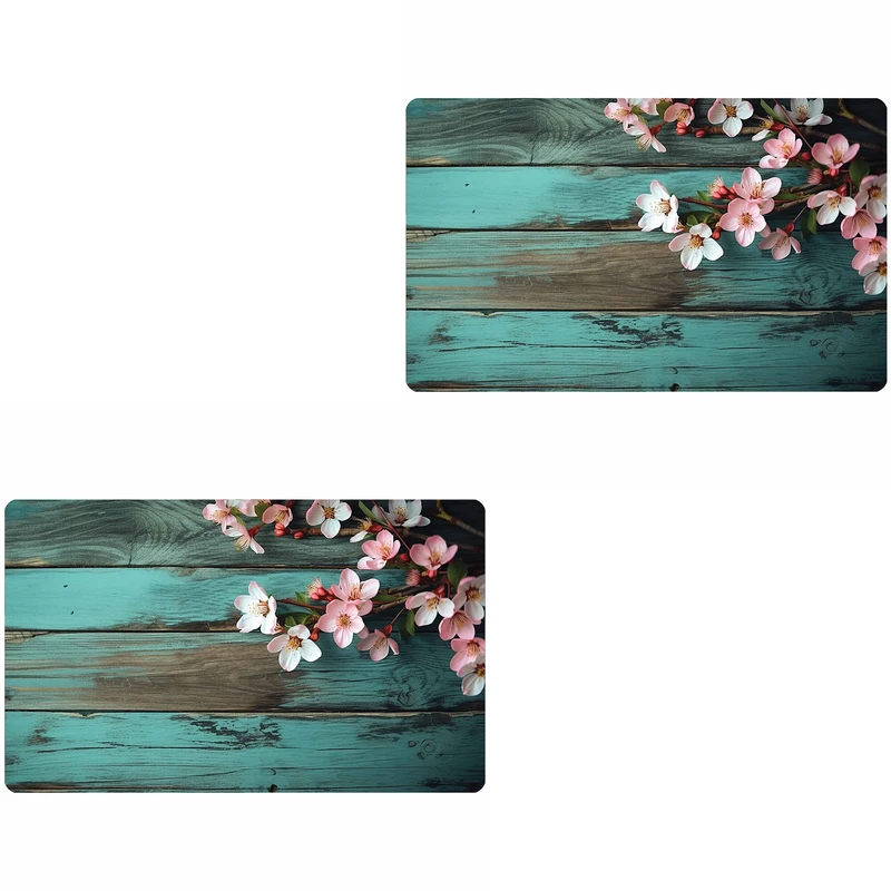 پادری مدل سه لایه رویه مخمل طرح گل کد 2506 سایز 76x46 سانتی متر مجموعه دو عددی