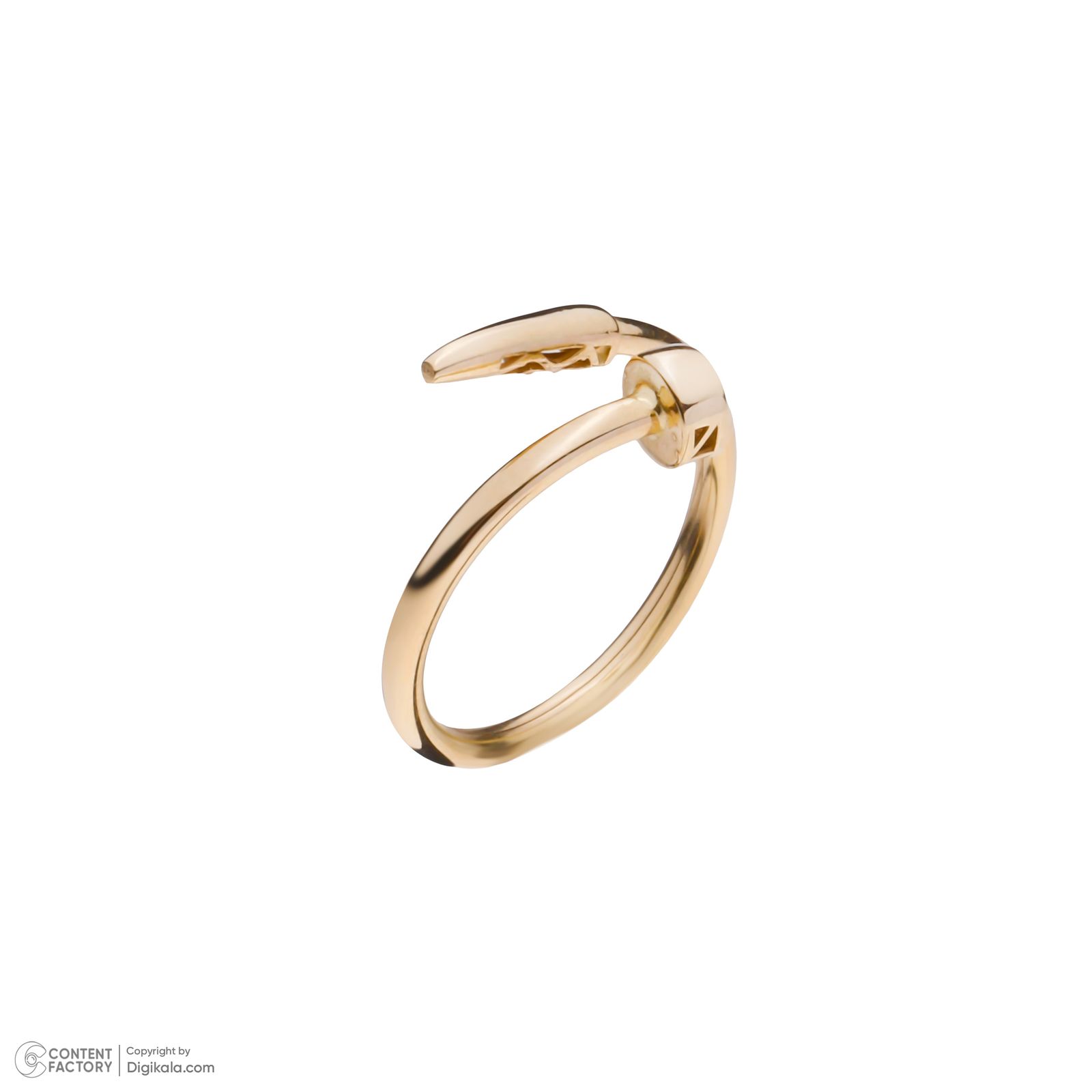 انگشتر طلا 18 عیار زنانه میو گلد مدل میخ کد R1001 - - 2