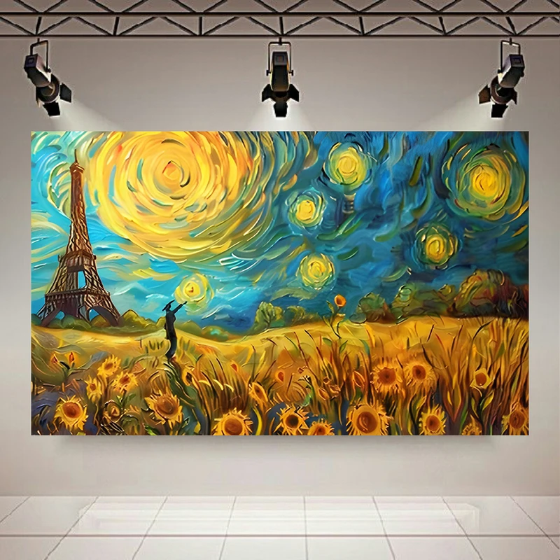 پوستر دیواری طرح ونگوگ مدل مزرعه کد AR305671