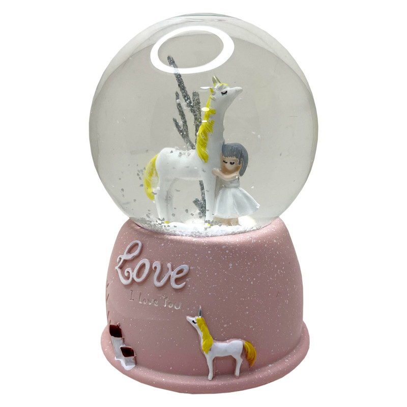 گوی موزیکال مدل پمپی شاهزاده و اسب طرح Love کد PA4045 گوی موزیکال مدل پمپی شاهزاده و اسب طرح Love کد PA4045