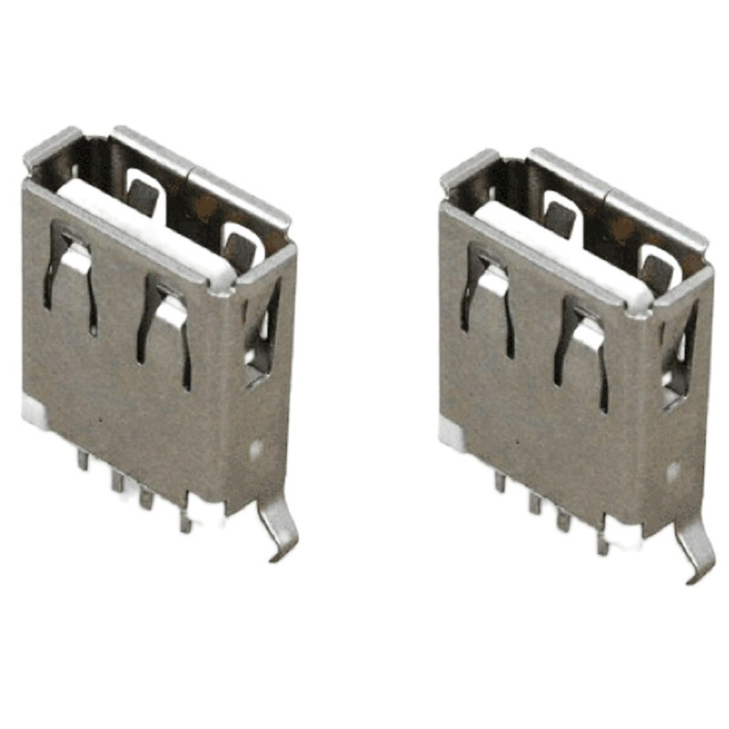 کانکتور مادگی USB A مدل ایستاده بسته دو عددی