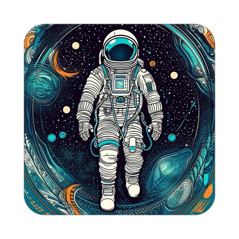 زیر لیوانی کاکتی طرح فضانورد مدل mp46394