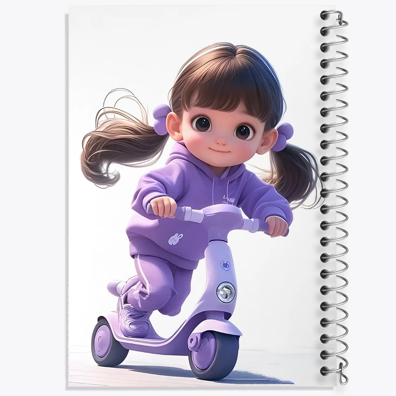 دفتر لیست خرید 50 برگ خندالو طرح دخترانه کیوت کد F7868