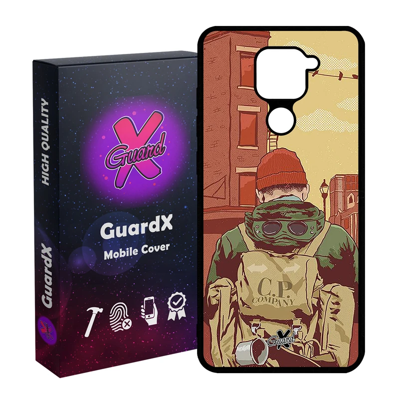 کاور گارد ایکس طرح Man مدل Glass10348 مناسب برای گوشی موبایل شیائومی Redmi Note 9
