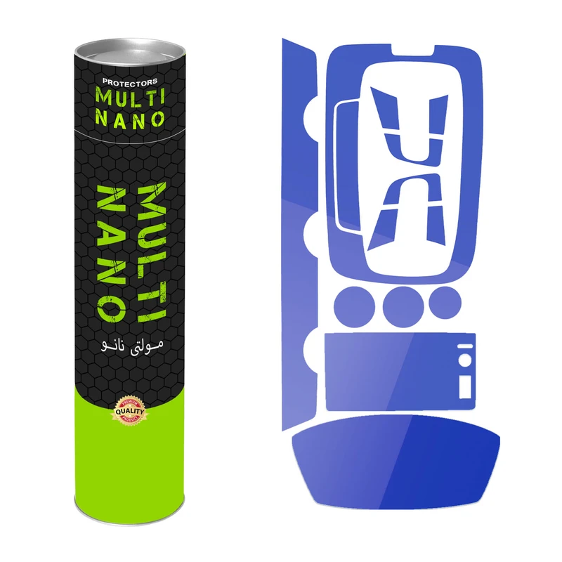 برچسب محافظ مانیتور و کنسول خودرو مولتی نانو مدل X-F1T مناسب برای هوندا وزل مجموعه 9 عددی