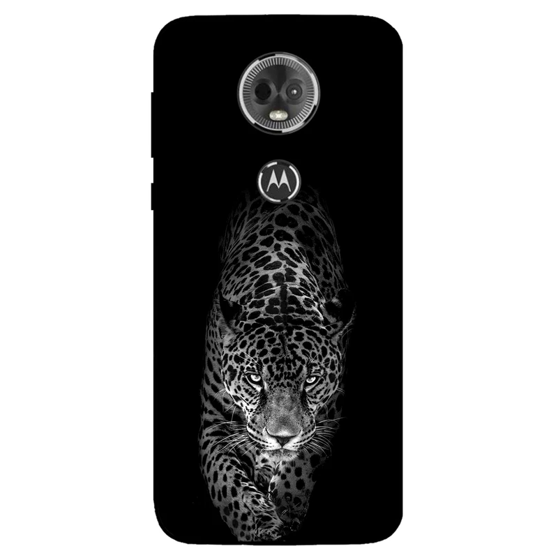 کاور مگافون طرح پلنگ مدل 1879 مناسب برای گوشی موبایل موتورولا Moto E5 Plus