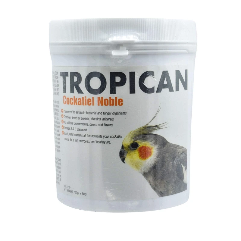 غذای عروس هلندی تروپیکن مدل Cockatiel Noble وزن 750 گرم