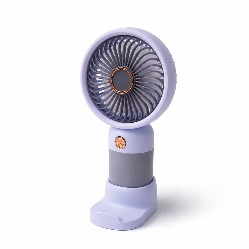 پنکه‌ همراه شارژی مدل قابل حمل 3 حالته پایه دار کد Circle Stand rechargeable & Portable USB Cooling Fan