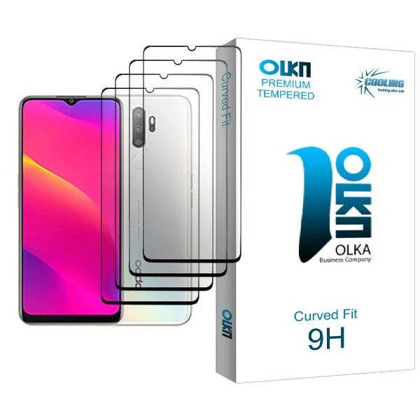 محافظ صفحه نمایش کولینگ مدل Olka Glass MIX004 مناسب برای گوشی موبایل اوپو A11 بسته چهار عددی
