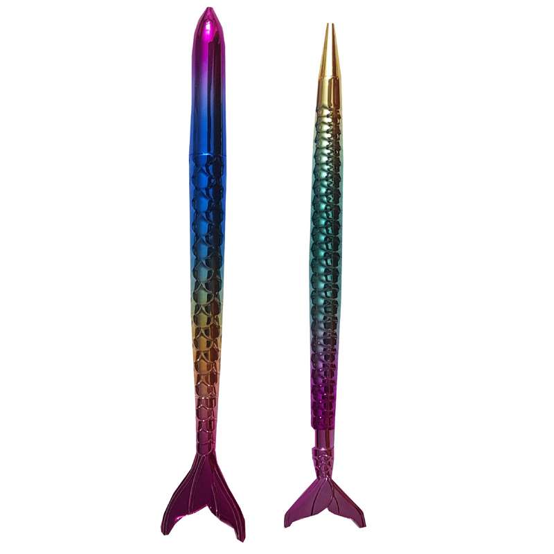 روان نویس مدل پری دریایی هولوگرامی به همراه مداد نوکی