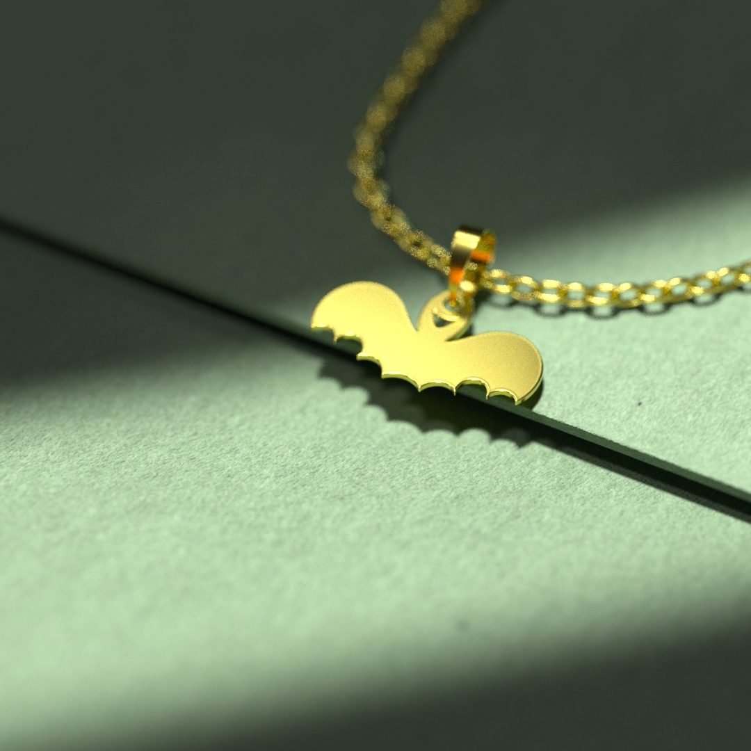 گردنبند طلا 18 عیار زنانه مدوپد مدل هالووین کد G3-1-1099