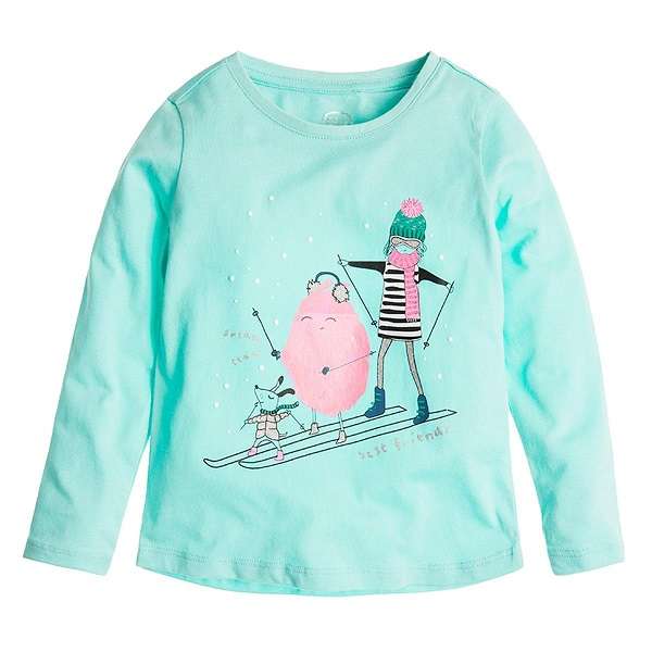 تی شرت آستین بلند دخترانه کول کلاب مدل CCG1713780