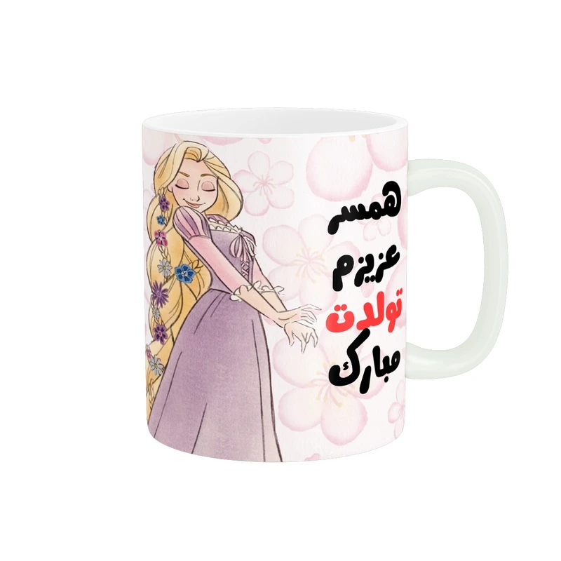 ماگ پاد آفرین مدل همسر عزیزم تولدت مبارک کد t-29