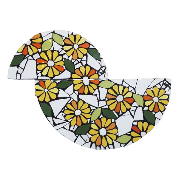 تابلو کاشی کاری مدل گل زرد کد MA-22-01 مجموعه دو عددی تابلو کاشی کاری مدل گل زرد کد MA-22-01 مجموعه دو عددی