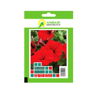 بذر گل اطلسی قرمز بذر عنبری کد BZA-004