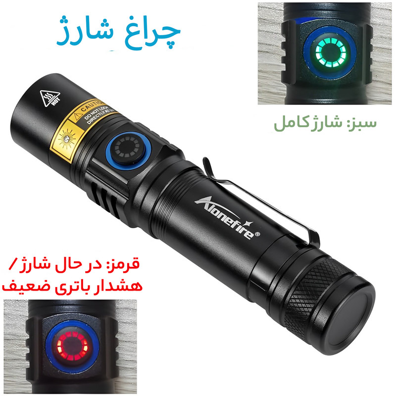 چراغ قوه دستی الون فایر مدل  uv  sv38