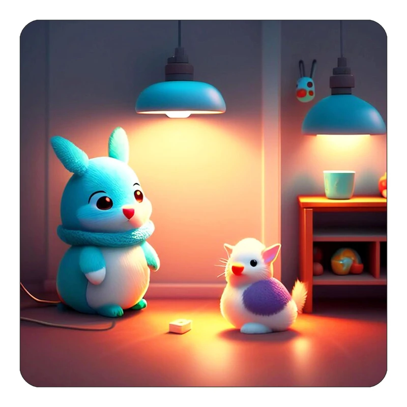 مگنت کاکتی طرح حیوانات کارتونی مدل mp27860