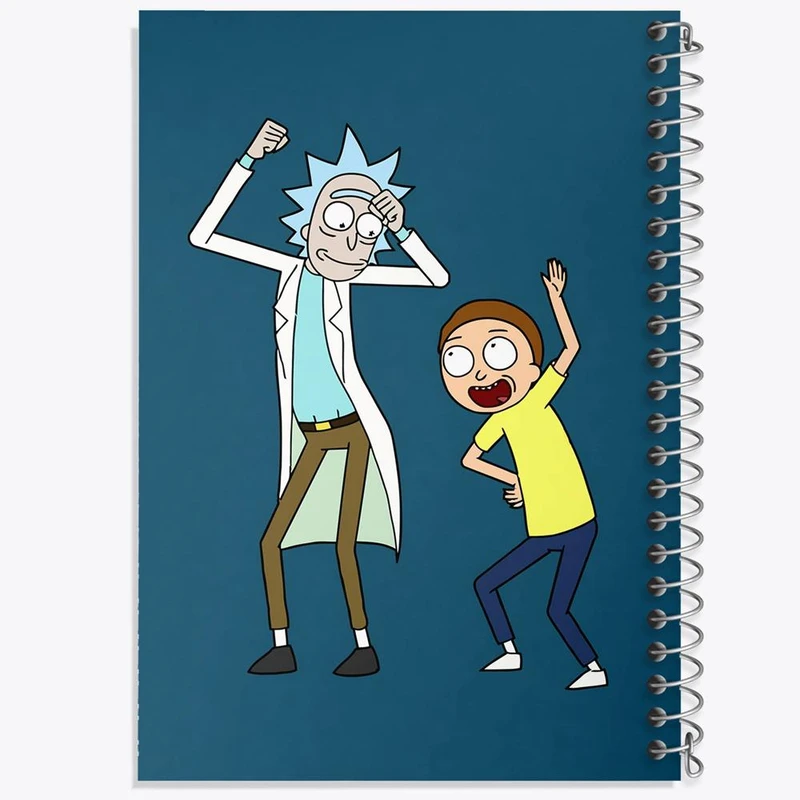 دفتر لیست خرید 50 برگ خندالو طرح انیمیشن ریک و مورتی Rick and Mort کد 26593