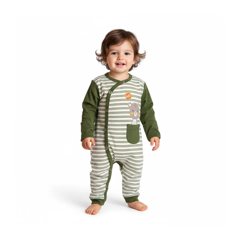 عکس شماره 2 : سرهمی آستین بلند نوزادی آدمک مدل راسو کد 03025001