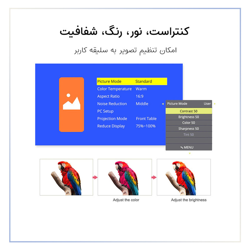ویدئو پروژکتور اوریکام مدل TOUYINGER Q9 3