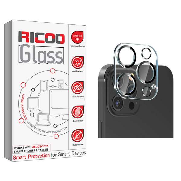 محافظ لنز گوشی ریکو مدل Ricoo Glass FLL مناسب برای گوشی موبایل اپل iPhone 13 pro max