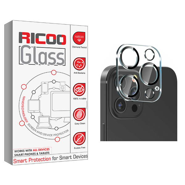 محافظ لنز دوربین ریکو مدل Ricoo Glass FLL مناسب برای گوشی موبایل اپل iPhone 13 pro